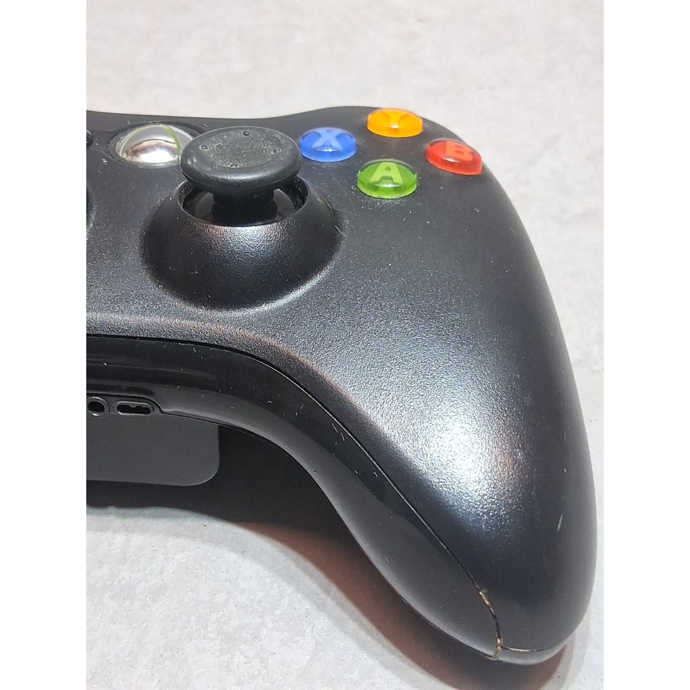 Official Microsoft Xbox 360 Black Wireless Controller - Tested Working - Picture 2 of 7